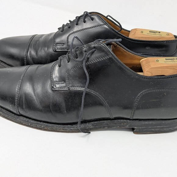 Alden Men\'s Black Oxford Shoes, Size 8.5